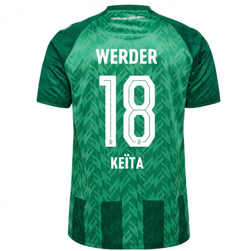 Danxen Kinderen Naby Keïta #18 Groen Thuisshirt Thuistenue 2024/25 T-Shirt