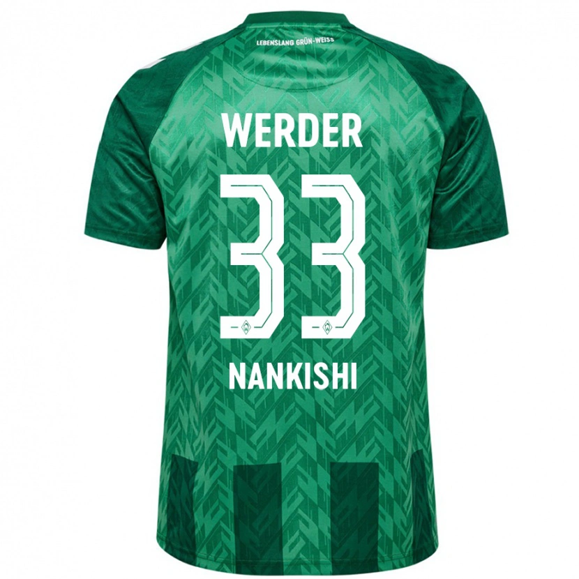 Danxen Kinderen Abdenego Nankishi #33 Groen Thuisshirt Thuistenue 2024/25 T-Shirt