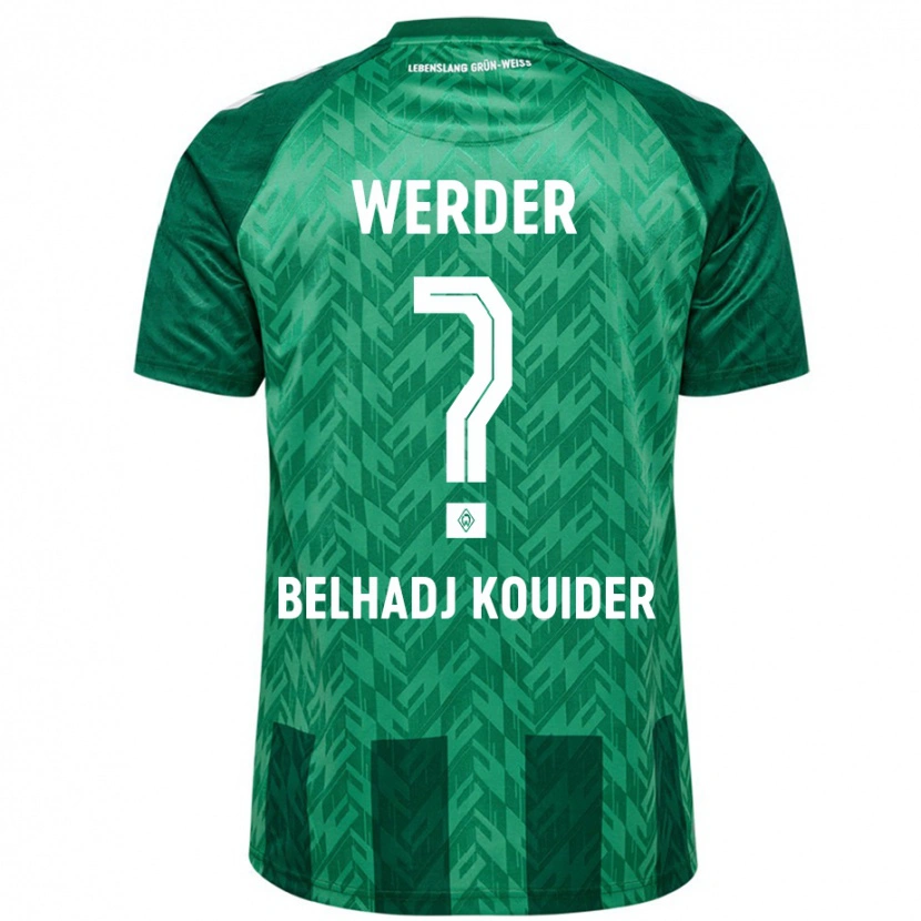 Danxen Kinderen Mahfoud Belhadj Kouider #0 Groen Thuisshirt Thuistenue 2024/25 T-Shirt