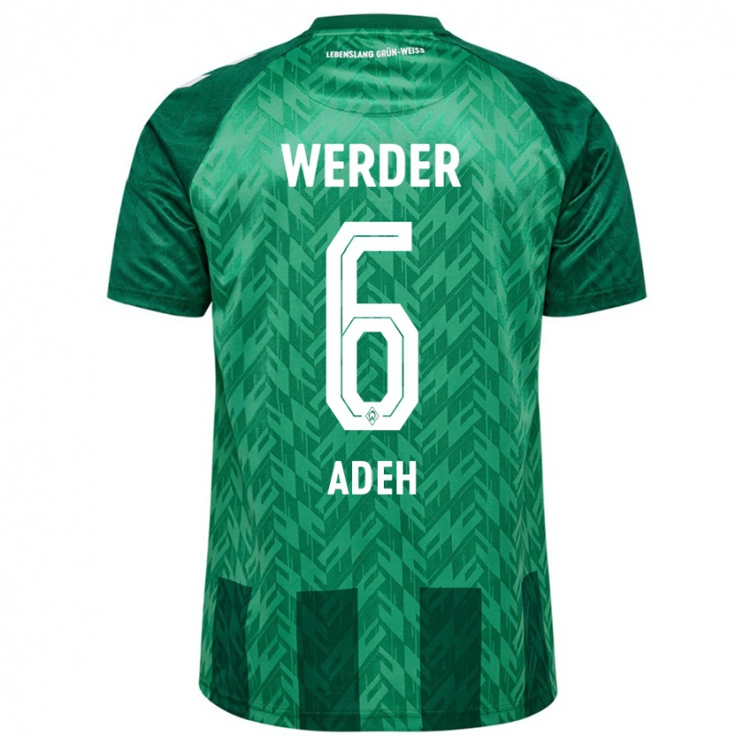 Danxen Kinderen Wesley Adeh #6 Groen Thuisshirt Thuistenue 2024/25 T-Shirt