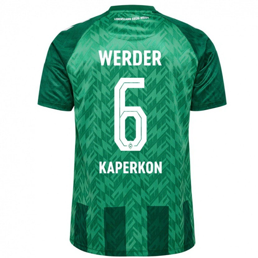 Danxen Kinderen Tom Kaperkon #6 Groen Thuisshirt Thuistenue 2024/25 T-Shirt