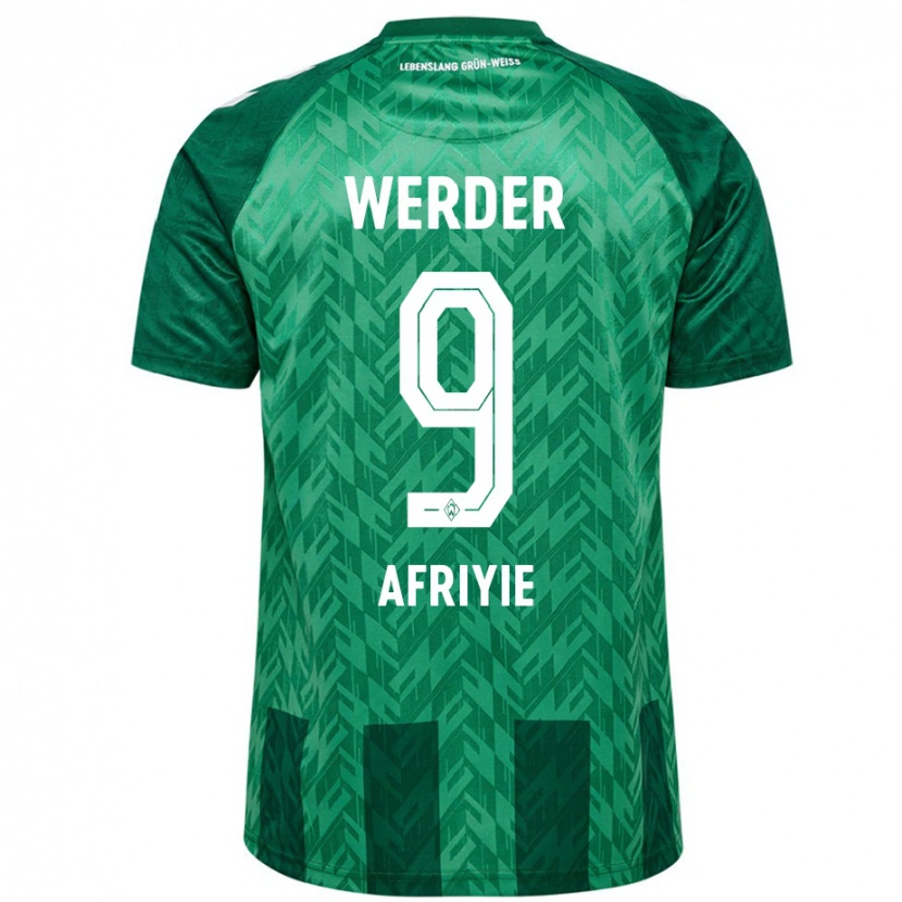 Danxen Kinderen Neal Afriyie #9 Groen Thuisshirt Thuistenue 2024/25 T-Shirt