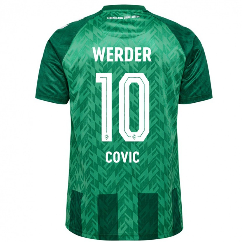 Danxen Kinderen Patrice Covic #10 Groen Thuisshirt Thuistenue 2024/25 T-Shirt