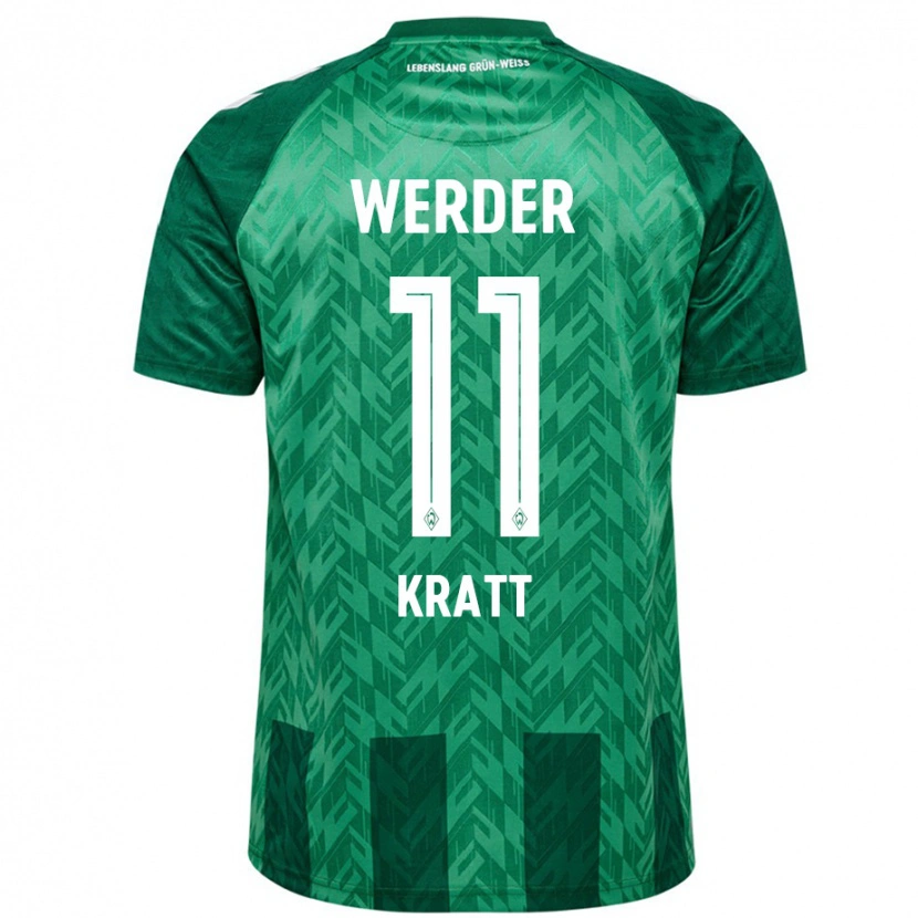 Danxen Kinderen Ronan Kratt #11 Groen Thuisshirt Thuistenue 2024/25 T-Shirt