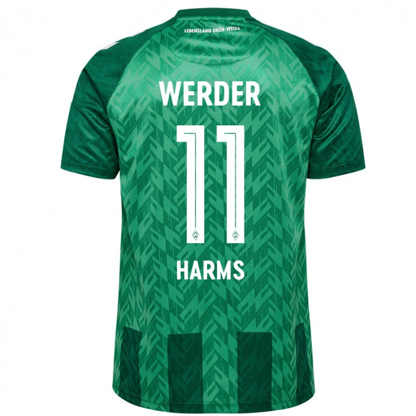 Danxen Kinderen Noah Harms #11 Groen Thuisshirt Thuistenue 2024/25 T-Shirt