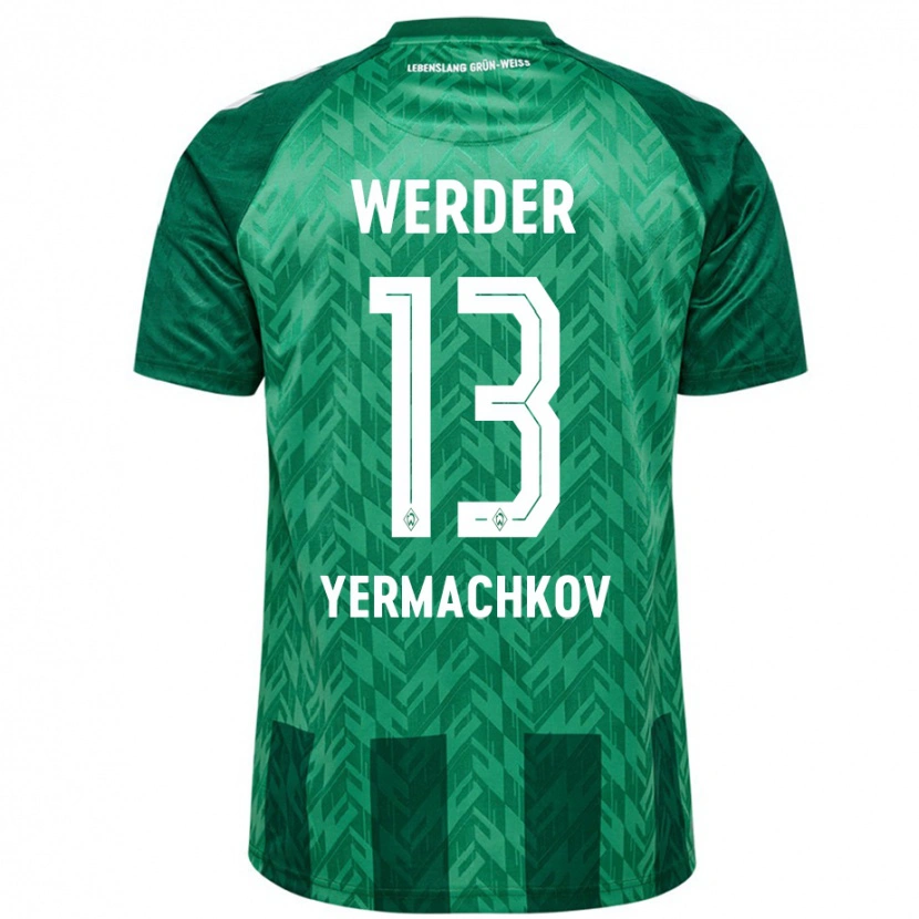 Danxen Kinderen Ivan Yermachkov #13 Groen Thuisshirt Thuistenue 2024/25 T-Shirt