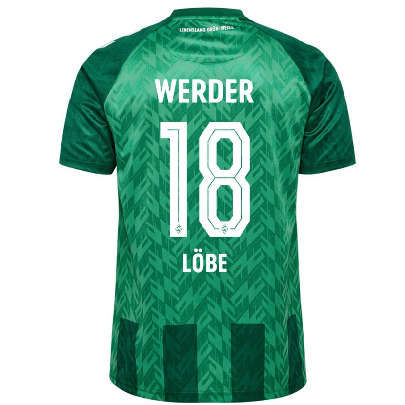 Danxen Kinderen Jasper Löbe #18 Groen Thuisshirt Thuistenue 2024/25 T-Shirt