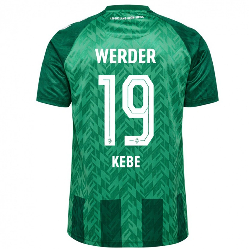 Danxen Kinderen David Kébé #19 Groen Thuisshirt Thuistenue 2024/25 T-Shirt