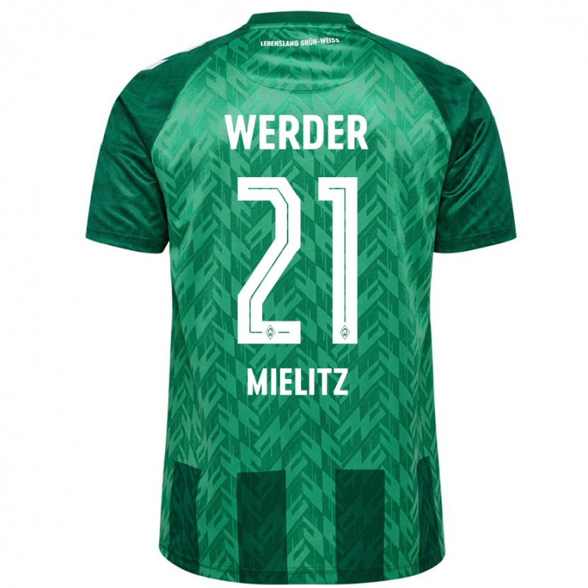 Danxen Kinderen Sebastian Mielitz #21 Groen Thuisshirt Thuistenue 2024/25 T-Shirt