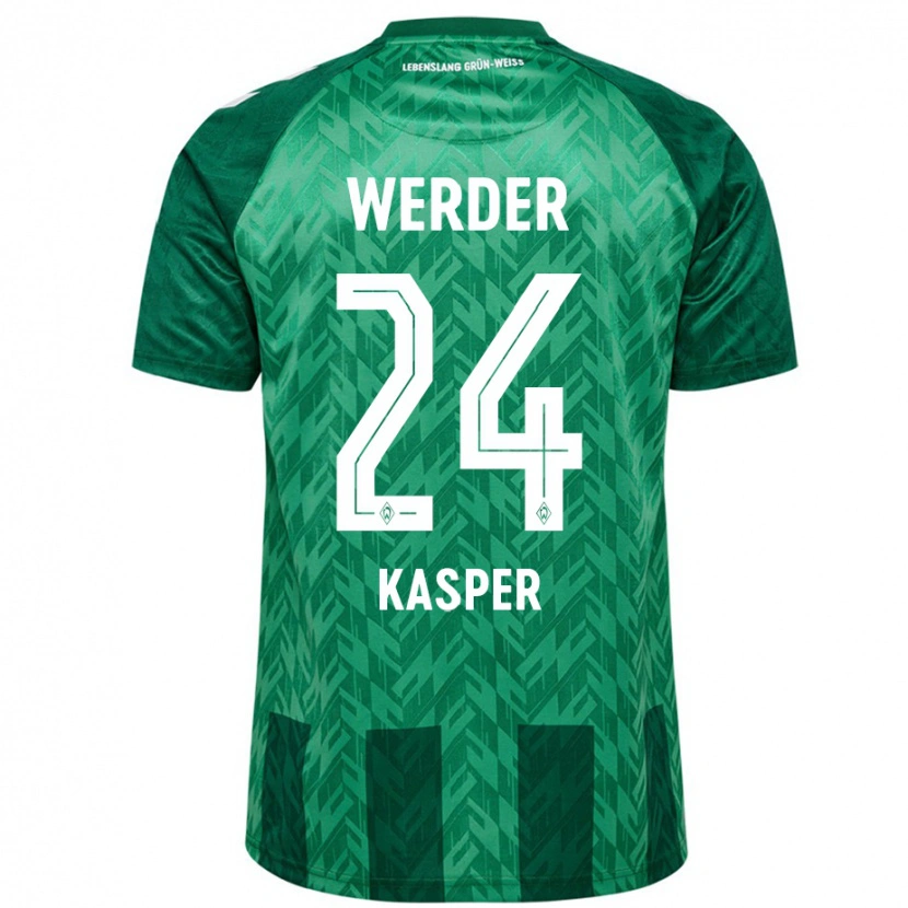 Danxen Kinderen Dominik Kasper #24 Groen Thuisshirt Thuistenue 2024/25 T-Shirt