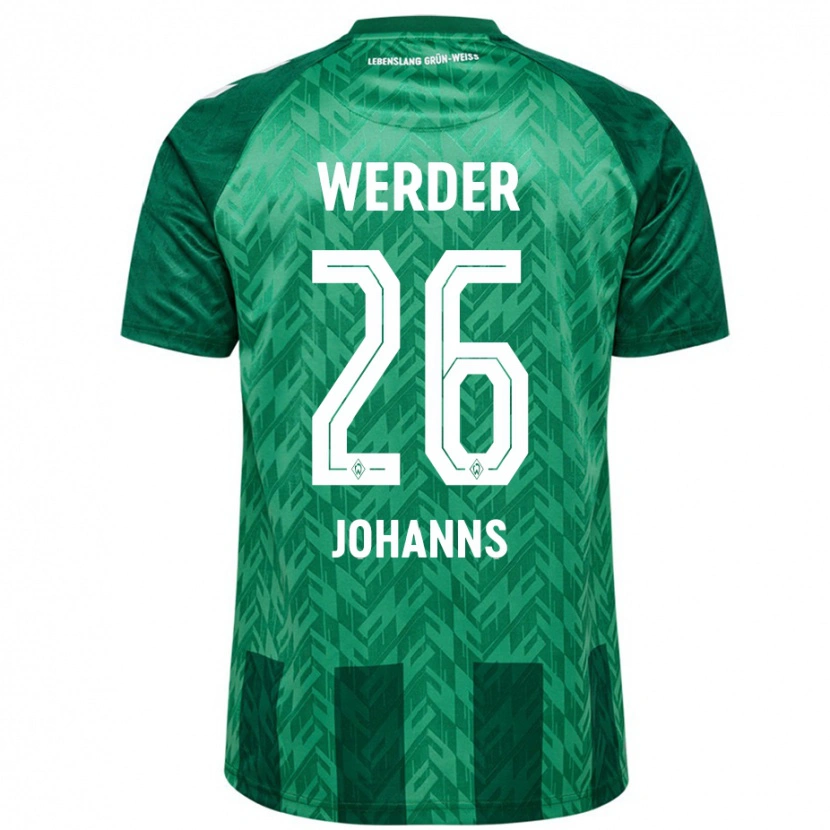 Danxen Kinderen Lennart Johanns #26 Groen Thuisshirt Thuistenue 2024/25 T-Shirt