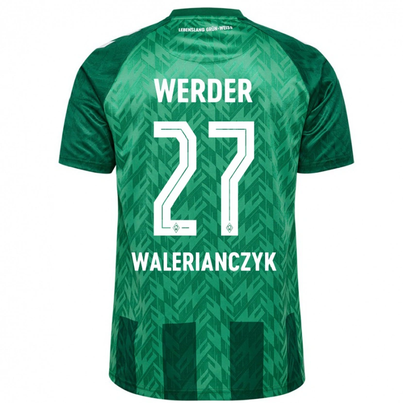 Danxen Kinderen Dennis Walerianczyk #27 Groen Thuisshirt Thuistenue 2024/25 T-Shirt