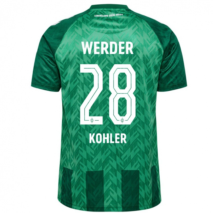 Danxen Kinderen Ethan Kohler #28 Groen Thuisshirt Thuistenue 2024/25 T-Shirt