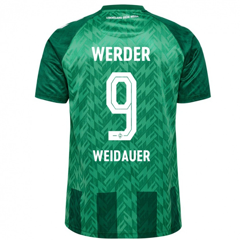 Danxen Kinderen Sophie Weidauer #9 Groen Thuisshirt Thuistenue 2024/25 T-Shirt