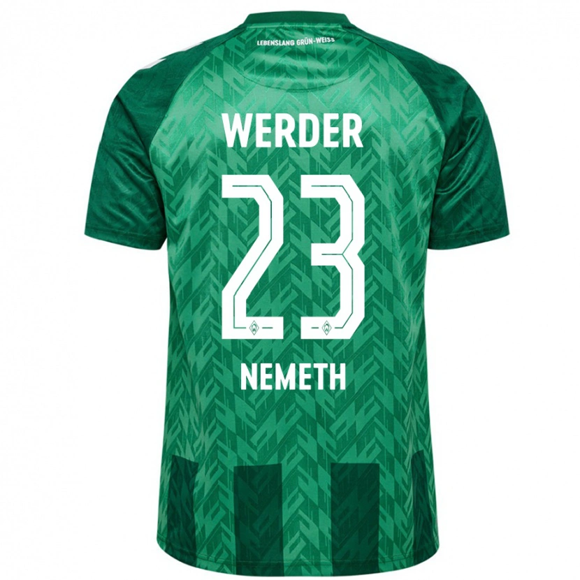 Danxen Kinderen Hanna Németh #23 Groen Thuisshirt Thuistenue 2024/25 T-Shirt