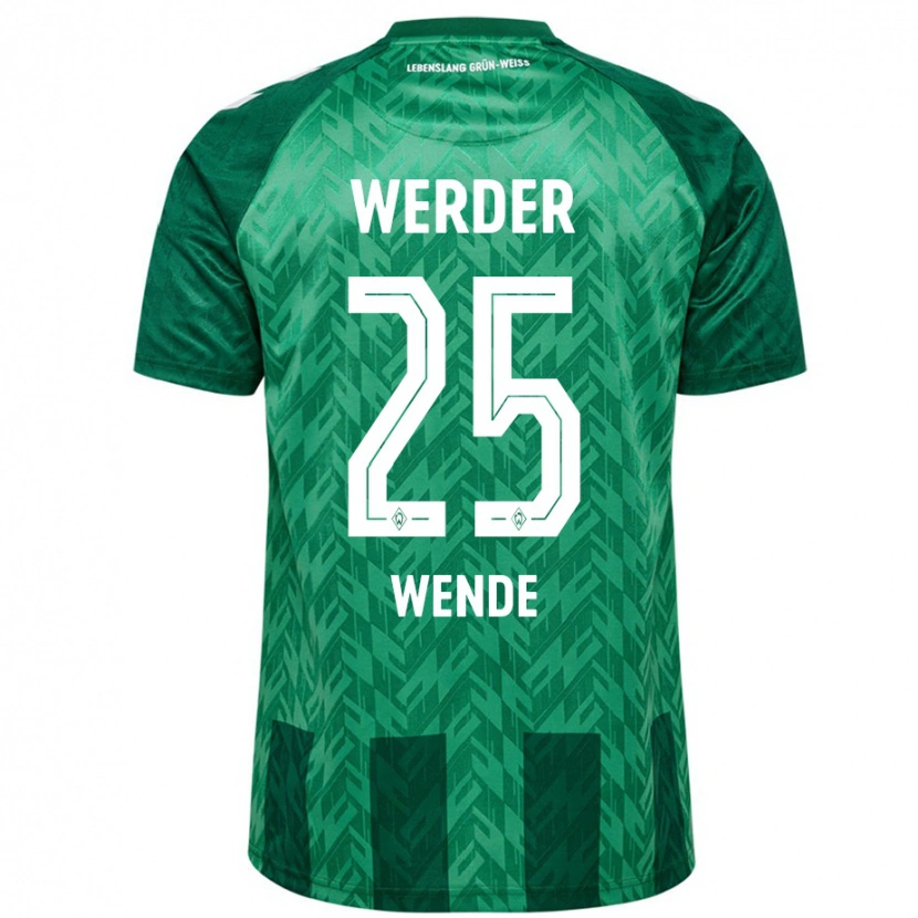 Danxen Kinderen Johanna Wende #25 Groen Thuisshirt Thuistenue 2024/25 T-Shirt