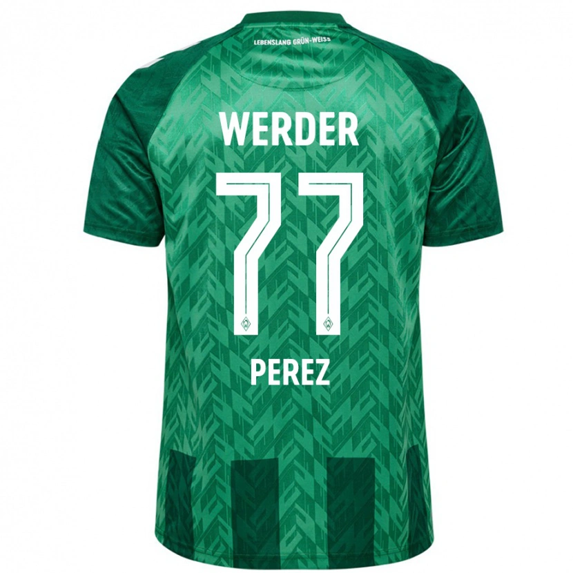 Danxen Kinderen Catalina Pérez #77 Groen Thuisshirt Thuistenue 2024/25 T-Shirt