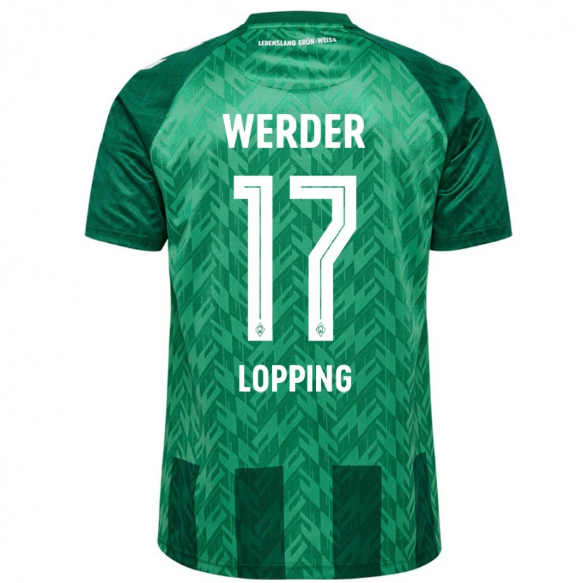 Danxen Kinderen Jakob Löpping #17 Groen Thuisshirt Thuistenue 2024/25 T-Shirt