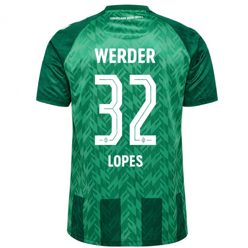 Danxen Kinderen Eugenio Lopes #32 Groen Thuisshirt Thuistenue 2024/25 T-Shirt