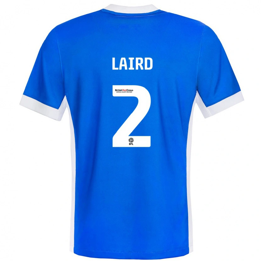 Danxen Kinderen Ethan Laird #2 Blauw Wit Thuisshirt Thuistenue 2024/25 T-Shirt