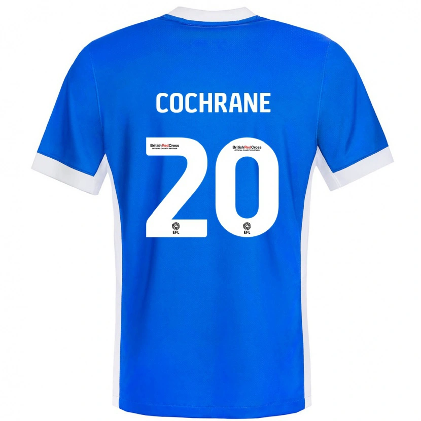 Danxen Kinderen Alex Cochrane #20 Blauw Wit Thuisshirt Thuistenue 2024/25 T-Shirt