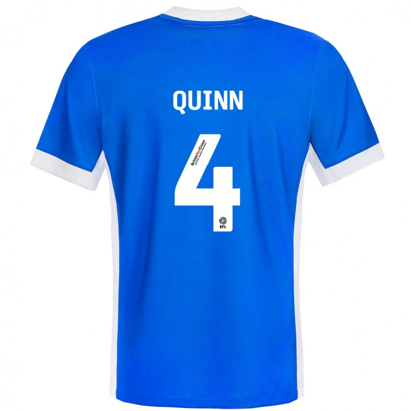 Danxen Kinderen Louise Quinn #4 Blauw Wit Thuisshirt Thuistenue 2024/25 T-Shirt