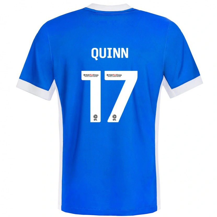 Danxen Kinderen Lucy Quinn #17 Blauw Wit Thuisshirt Thuistenue 2024/25 T-Shirt