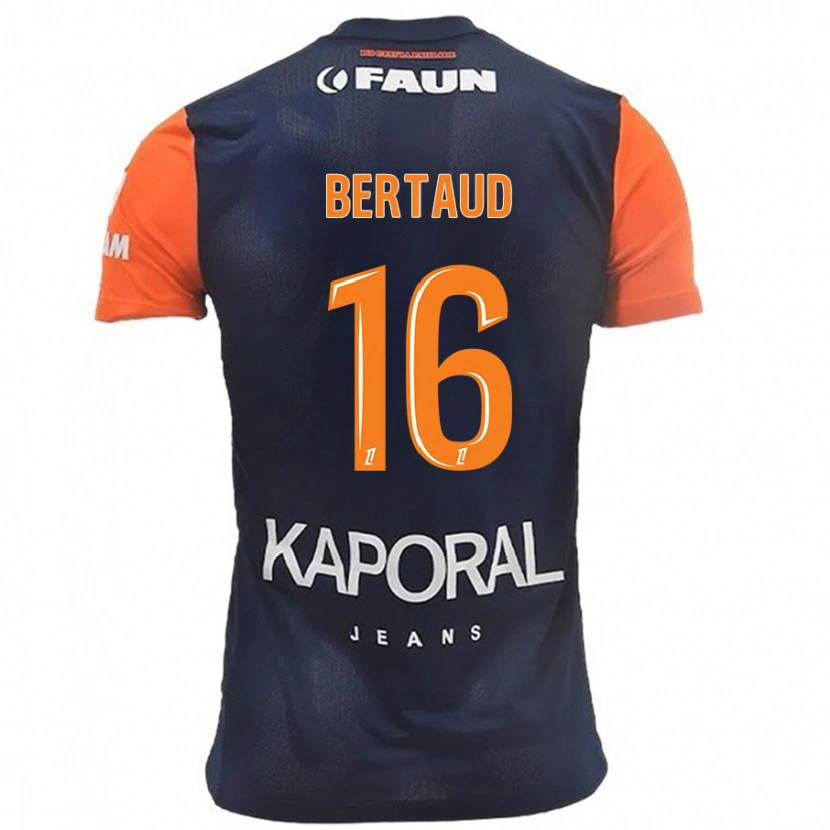 Danxen Kinderen Dimitry Bertaud #16 Marineblauw Oranje Thuisshirt Thuistenue 2024/25 T-Shirt