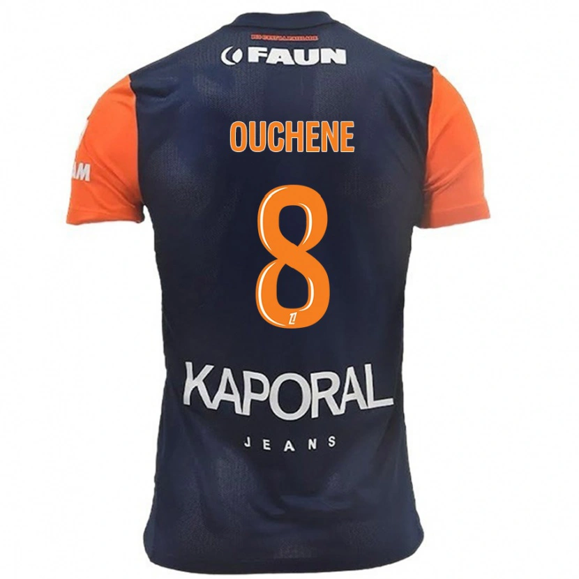 Danxen Kinderen Sonia Ouchène #8 Marineblauw Oranje Thuisshirt Thuistenue 2024/25 T-Shirt