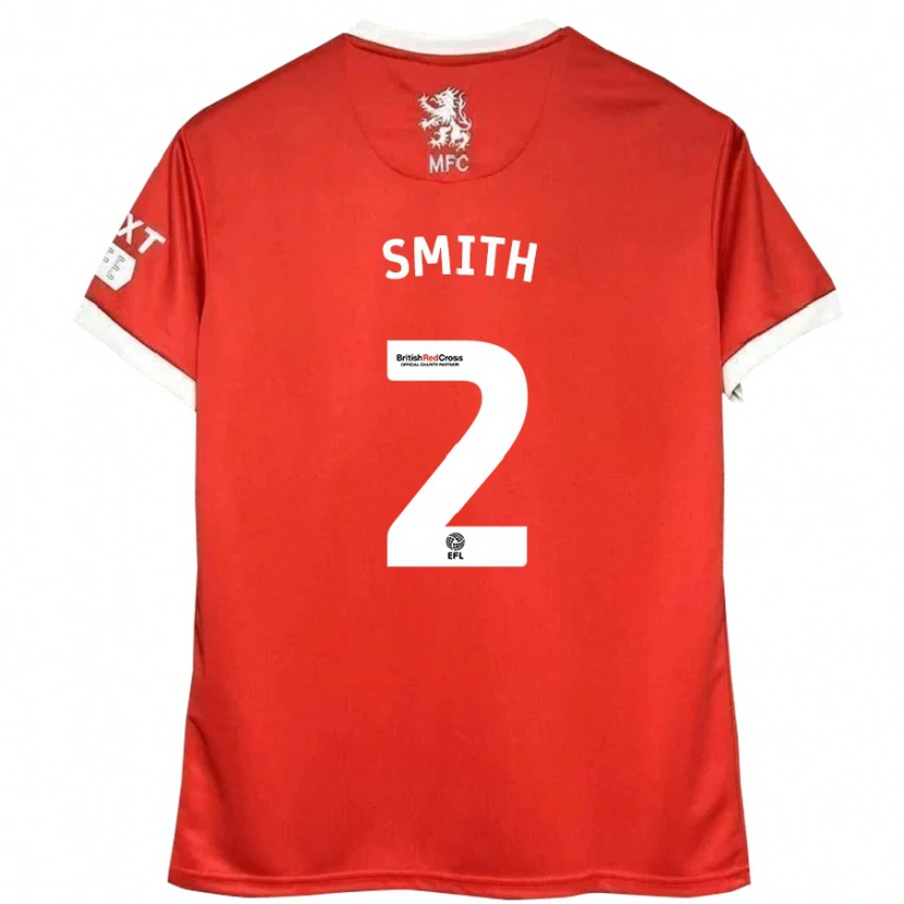 Danxen Kinderen Tommy Smith #2 Rood Wit Thuisshirt Thuistenue 2024/25 T-Shirt