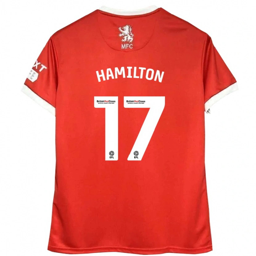 Danxen Kinderen Micah Hamilton #17 Rood Wit Thuisshirt Thuistenue 2024/25 T-Shirt