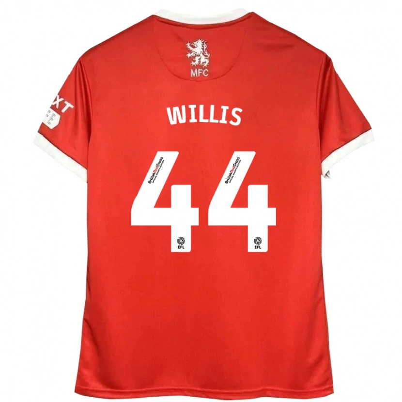 Danxen Kinderen Pharrell Willis #44 Rood Wit Thuisshirt Thuistenue 2024/25 T-Shirt