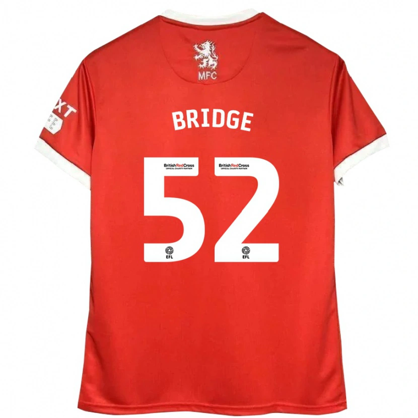 Danxen Kinderen Aj Bridge #52 Rood Wit Thuisshirt Thuistenue 2024/25 T-Shirt