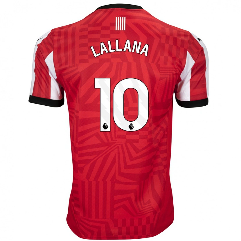 Danxen Kinderen Adam Lallana #10 Rood Wit Thuisshirt Thuistenue 2024/25 T-Shirt