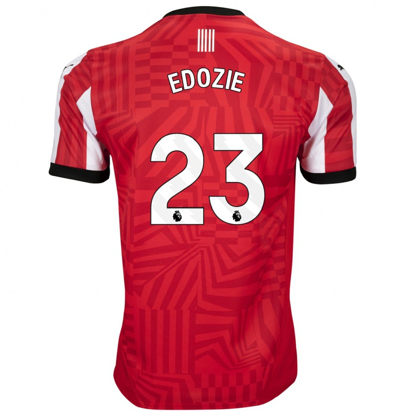 Danxen Kinderen Samuel Edozie #23 Rood Wit Thuisshirt Thuistenue 2024/25 T-Shirt