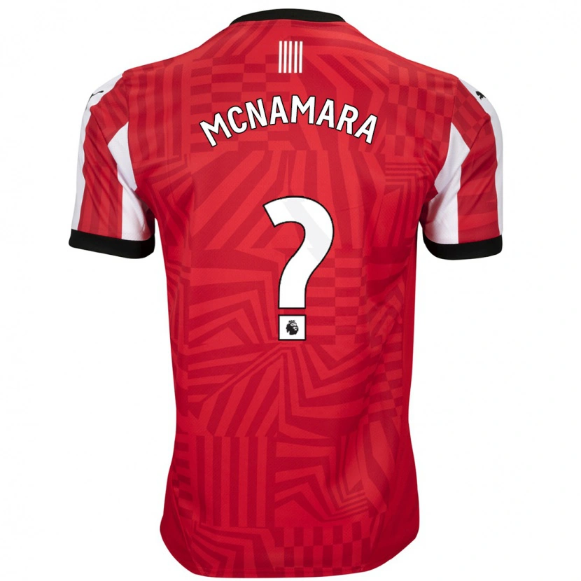 Danxen Kinderen Josh Mcnamara #0 Rood Wit Thuisshirt Thuistenue 2024/25 T-Shirt