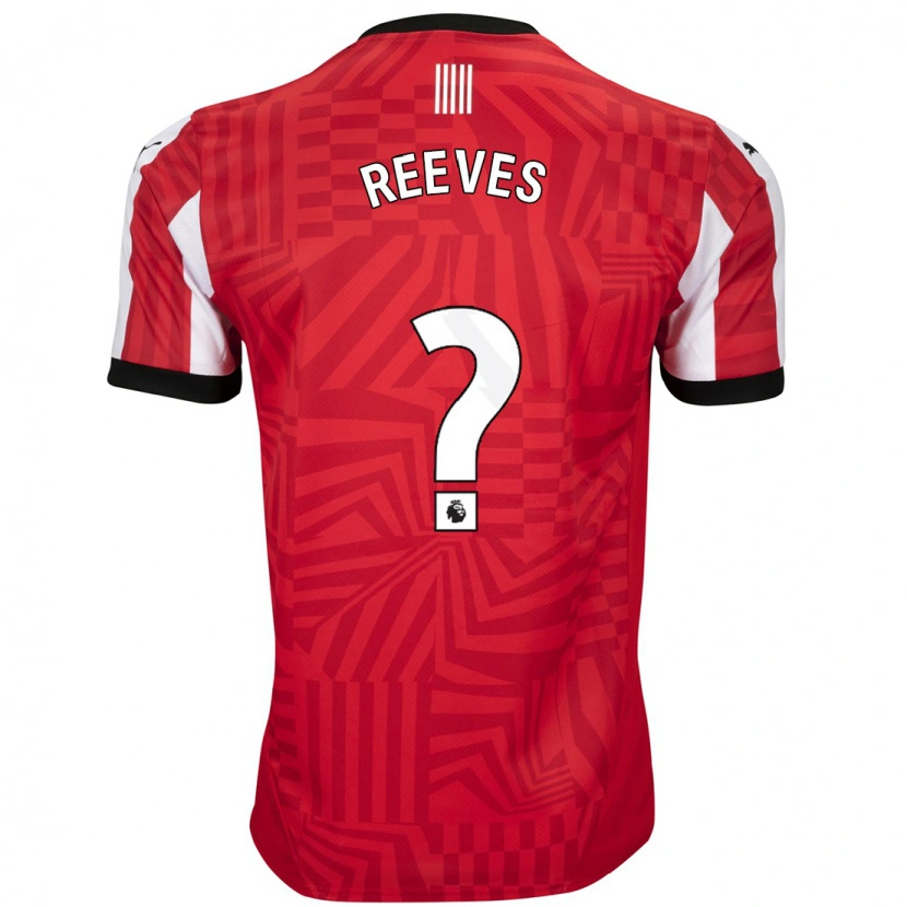 Danxen Kinderen Ben Reeves #0 Rood Wit Thuisshirt Thuistenue 2024/25 T-Shirt