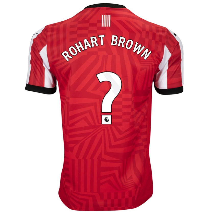 Danxen Kinderen Thierry Rohart-Brown #0 Rood Wit Thuisshirt Thuistenue 2024/25 T-Shirt