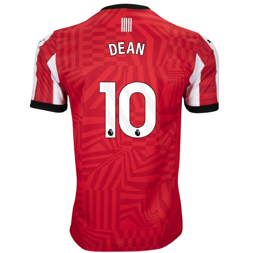 Danxen Kinderen Rianna Dean #10 Rood Wit Thuisshirt Thuistenue 2024/25 T-Shirt