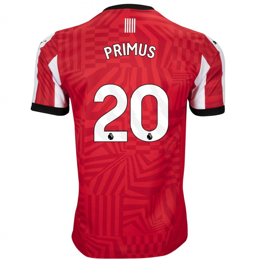 Danxen Kinderen Atlanta Primus #20 Rood Wit Thuisshirt Thuistenue 2024/25 T-Shirt