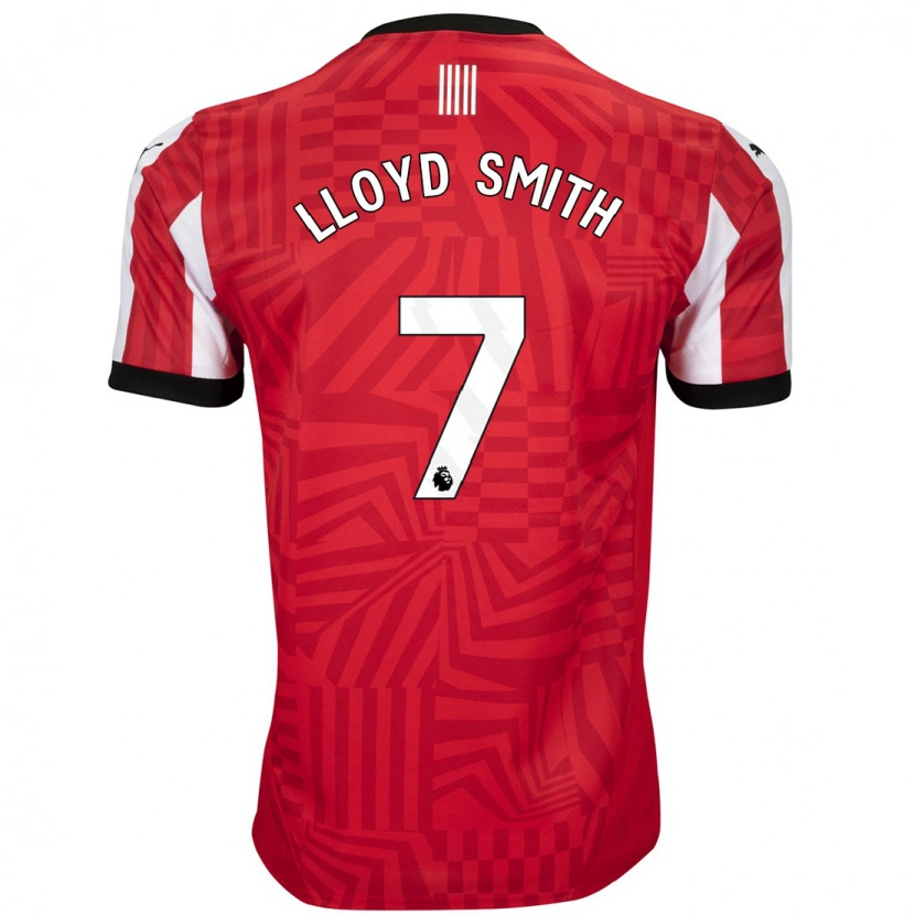 Danxen Kinderen Lexi Lloyd-Smith #7 Rood Wit Thuisshirt Thuistenue 2024/25 T-Shirt