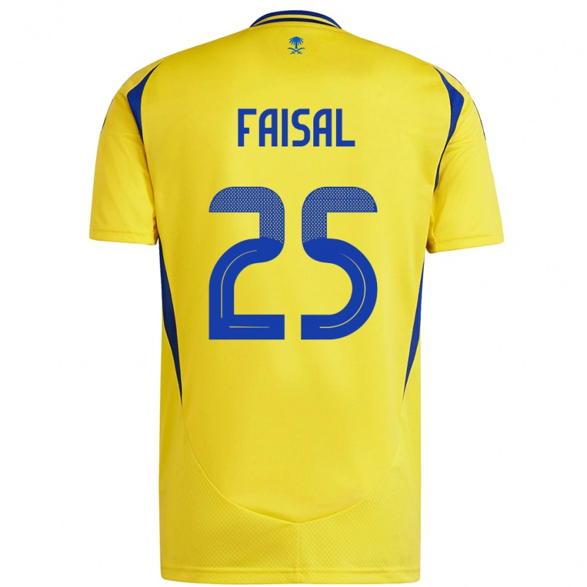 Danxen Kinderen Samira Faisal #25 Geel Blauw Thuisshirt Thuistenue 2024/25 T-Shirt