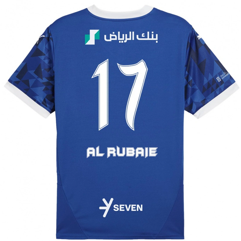 Danxen Kinderen Mohammed Al-Rubaie #17 Donkerblauw Wit Thuisshirt Thuistenue 2024/25 T-Shirt