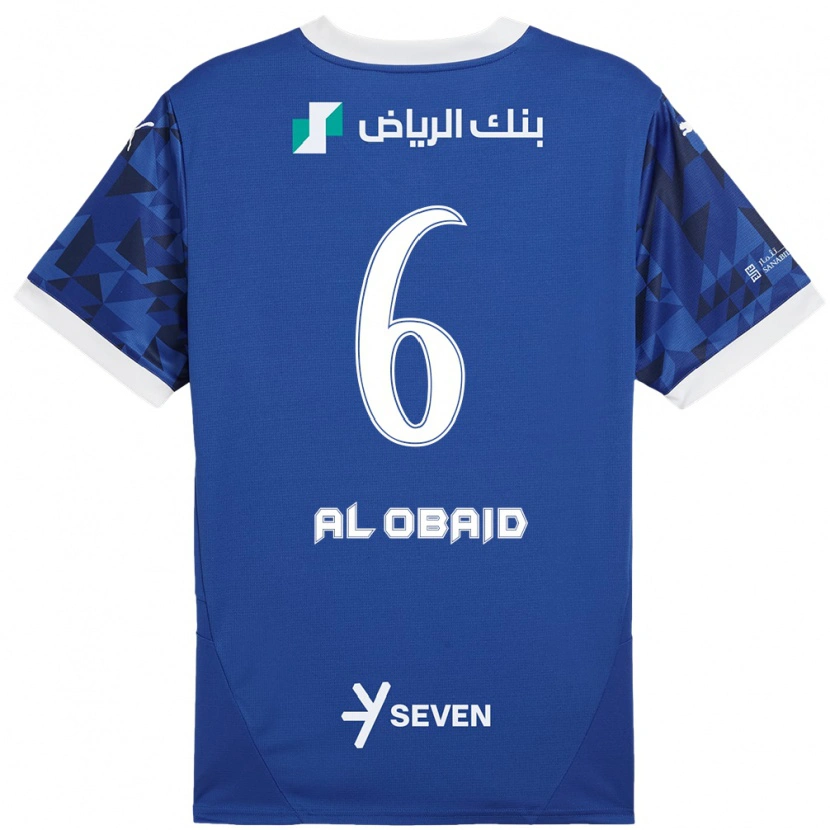 Danxen Kinderen Lulu Al-Obaid #6 Donkerblauw Wit Thuisshirt Thuistenue 2024/25 T-Shirt