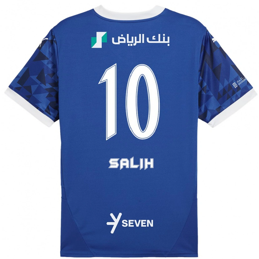 Danxen Kinderen Zakia Salih #10 Donkerblauw Wit Thuisshirt Thuistenue 2024/25 T-Shirt