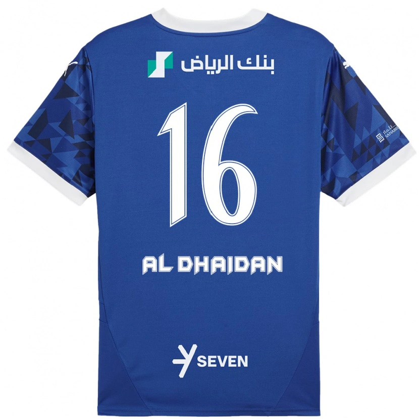 Danxen Kinderen Nadia Al-Dhaidan #16 Donkerblauw Wit Thuisshirt Thuistenue 2024/25 T-Shirt