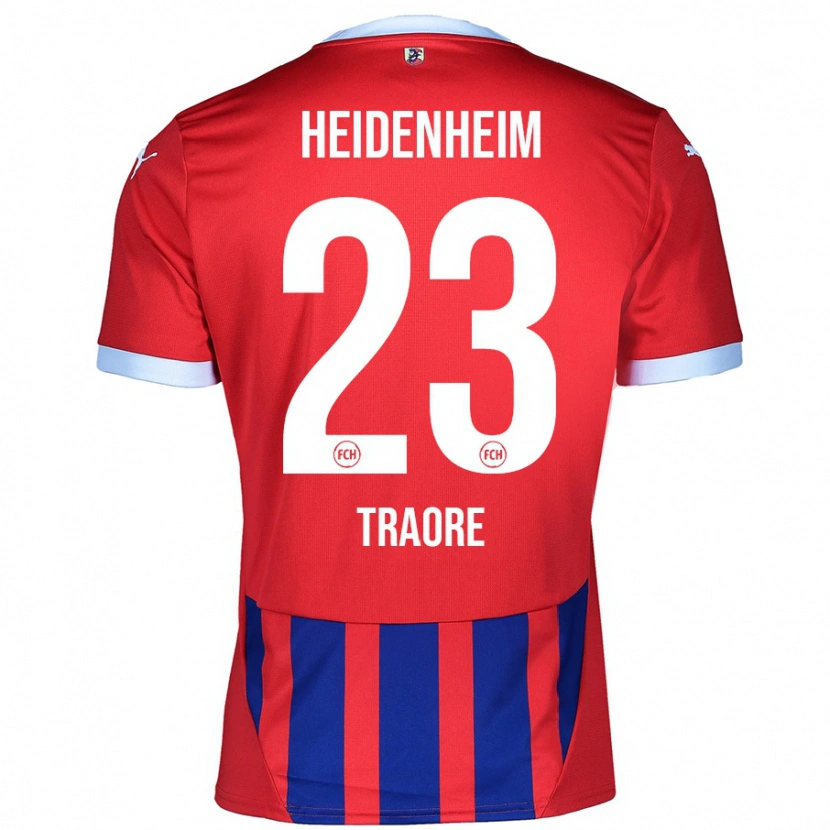 Danxen Kinderen Omar Traoré #23 Rood Blauw Thuisshirt Thuistenue 2024/25 T-Shirt