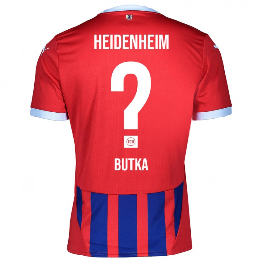 Danxen Kinderen Luka-Viktor Butka #0 Rood Blauw Thuisshirt Thuistenue 2024/25 T-Shirt