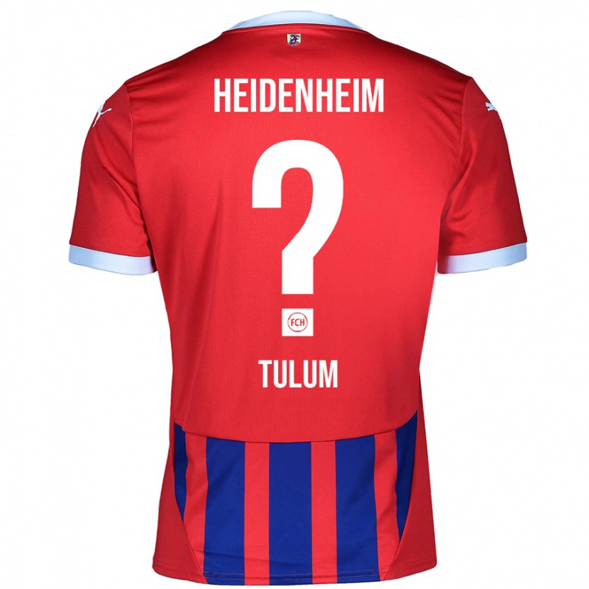 Danxen Kinderen Melih Tulum #0 Rood Blauw Thuisshirt Thuistenue 2024/25 T-Shirt