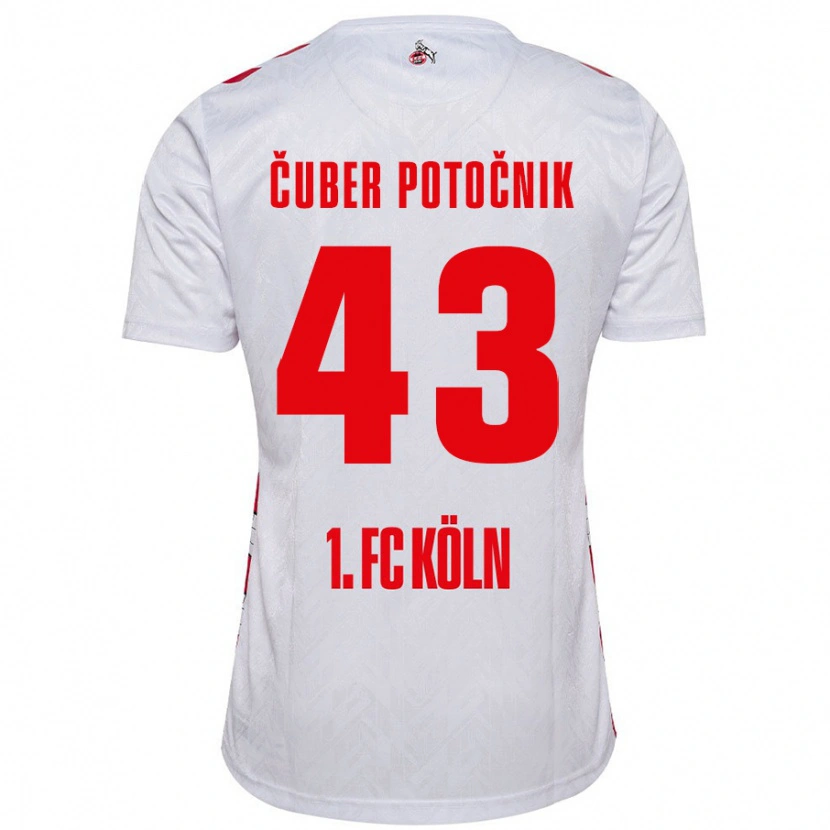 Danxen Kinderen Jaka Cuber Potocnik #43 Wit Rood Thuisshirt Thuistenue 2024/25 T-Shirt